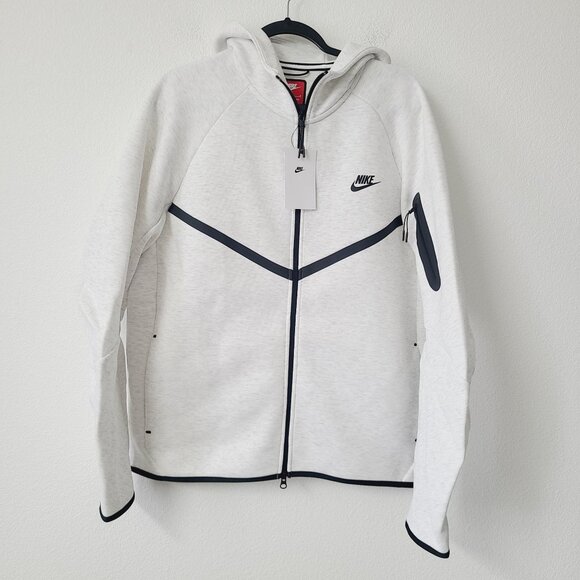 Nike Tech Fleece Windrunner Full Zip Hoodie Sweater HV0949-051 Size L Gray
